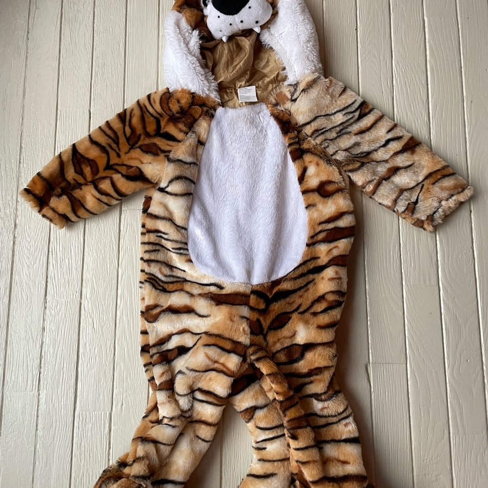 Baby Boys Girls Plush Tiger Jumpsuit Costume - Warm Size 18 24 months - Picture 1 of 15